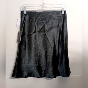 Japanese satin mini slip skirt